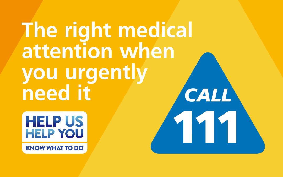 When it’s urgent, call or visit NHS 111 this winter