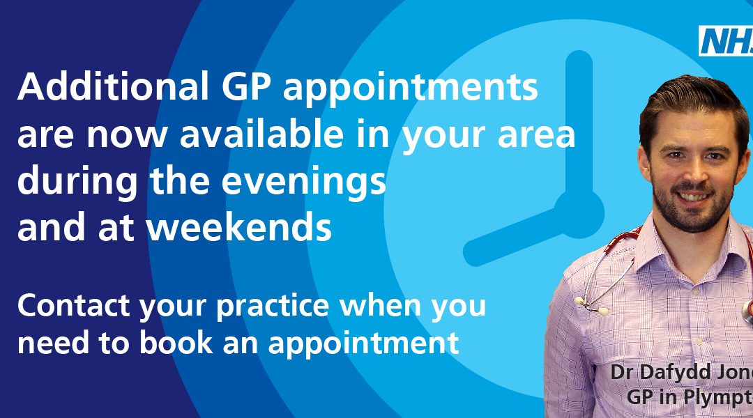 Evening and weekend GP appointments now available in Plymouth