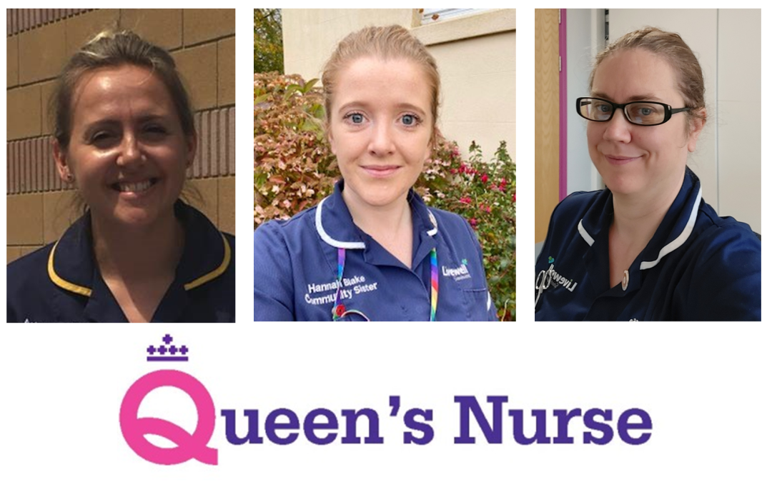 Three Livewell nurses awarded prestigious Queen’s Nurse Award