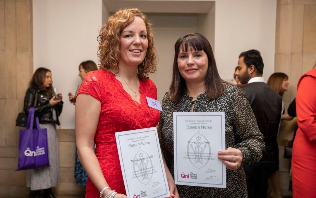 Livewell colleagues Tracy Jones and Nicky Arnold awarded the prestigious title of Queen’s Nurse