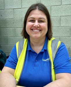 Woman in hi-viz