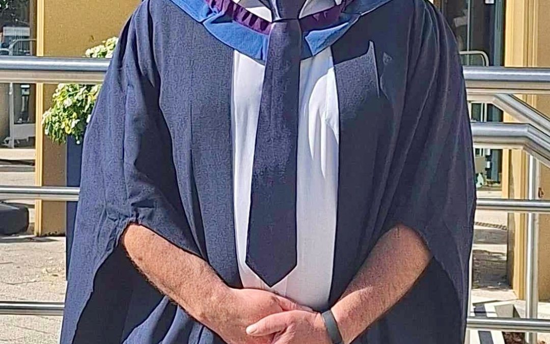 Mark’s joy at graduating with a diploma after being diagnosed with dyslexia