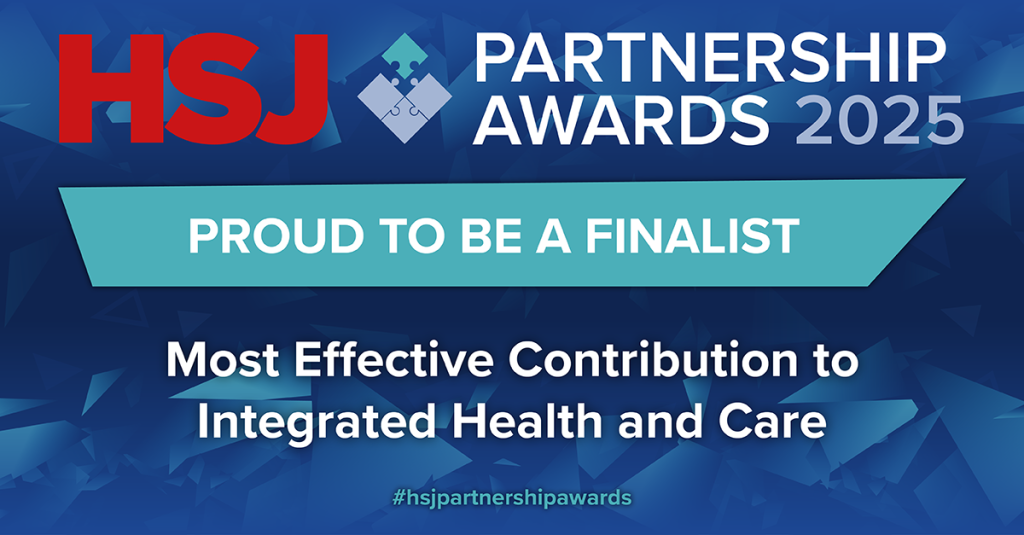 Proud to be a finalist at the HSJ Partnership Awards 2025