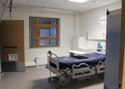 Bed in a hospital en-suite room