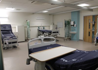 Hospital ward with four beds