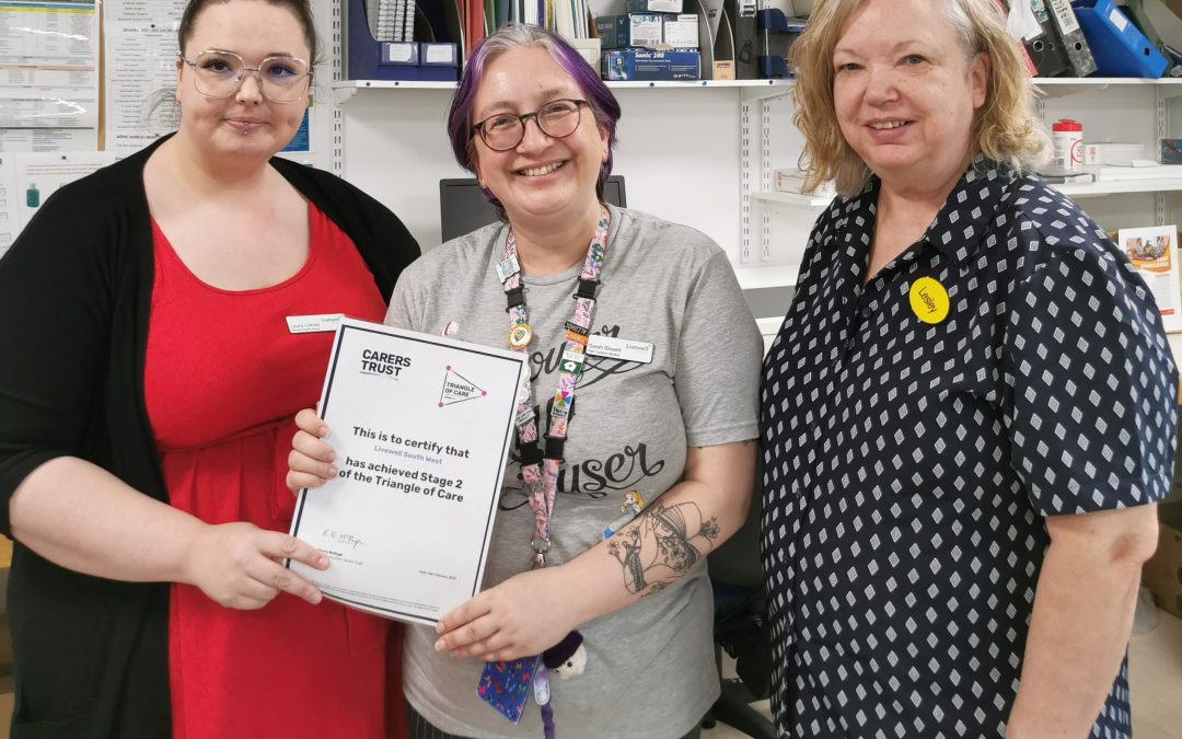 We are proud to announce that we have received our Star 2 Triangle of Care accreditation!
