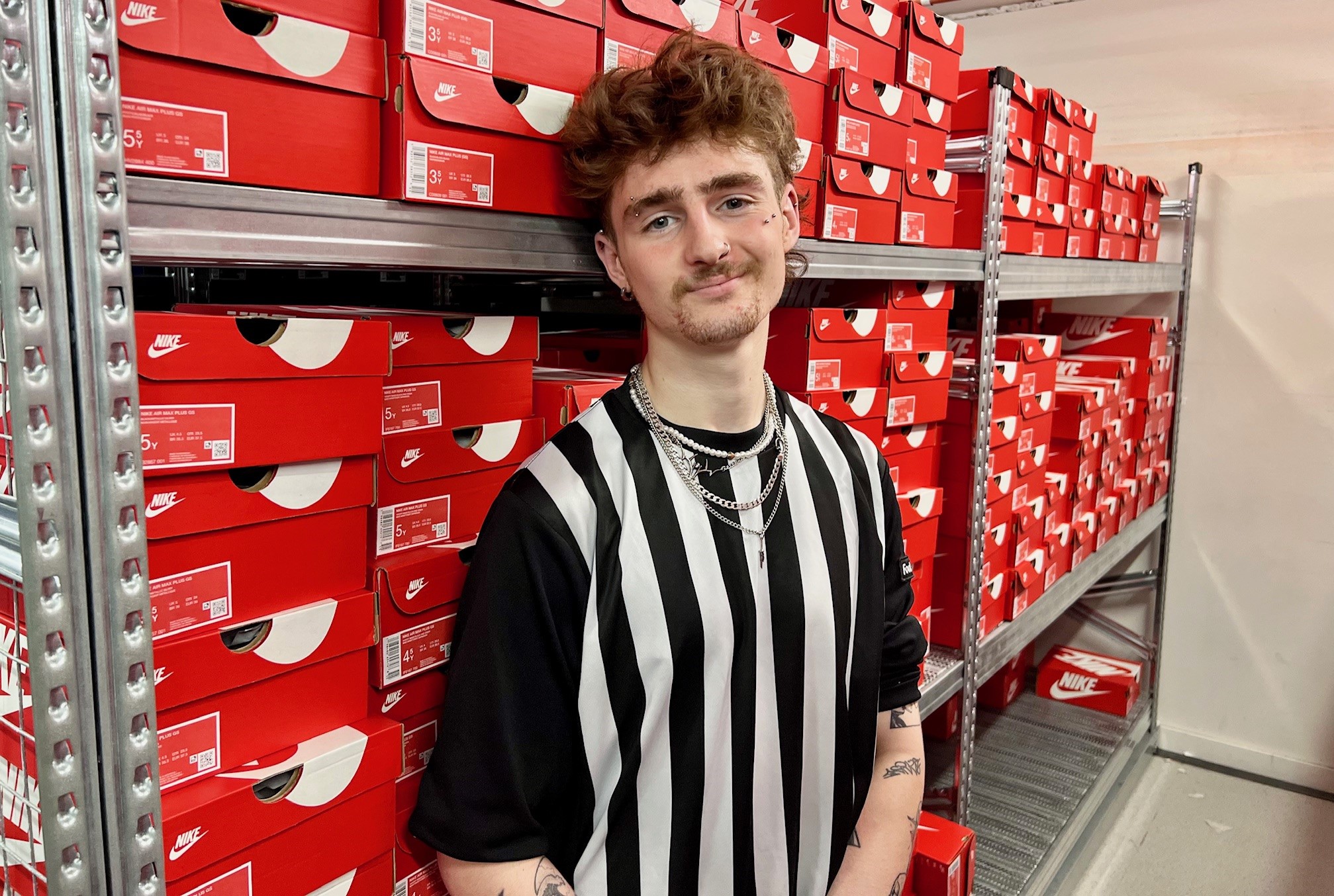 Ethan at Footlocker