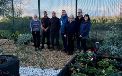 Staff and patients transform wasteland at Lee Mill Hospital into therapeutic garden thanks to epic challenge by former  Plymouth Argyle player